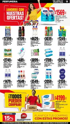 Vista previa Yaguar - Oferta Semanal Salta válido desde el 02.03.2026 | Página: 13 | Productos: Toallas, Almendras, Jabón, Crema
