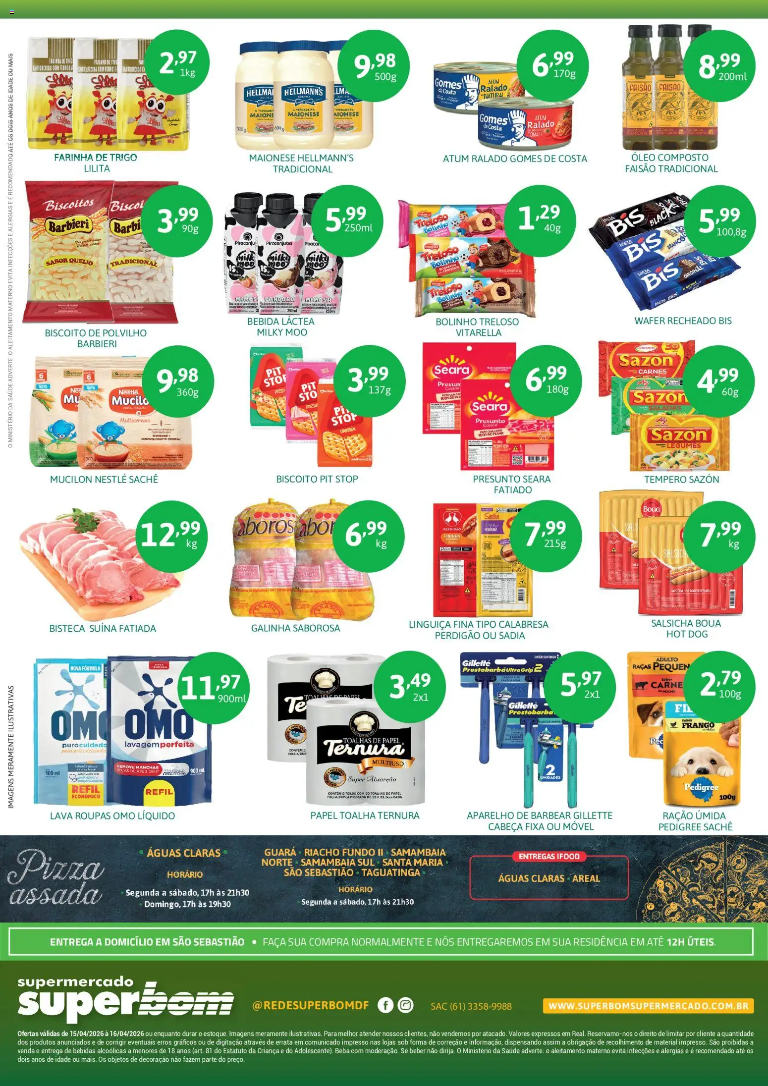 Superbom Folheto - válido de 15.04.2026 | Página: 2 | Produtos: Chocolate, Presunto, Frango, Atum