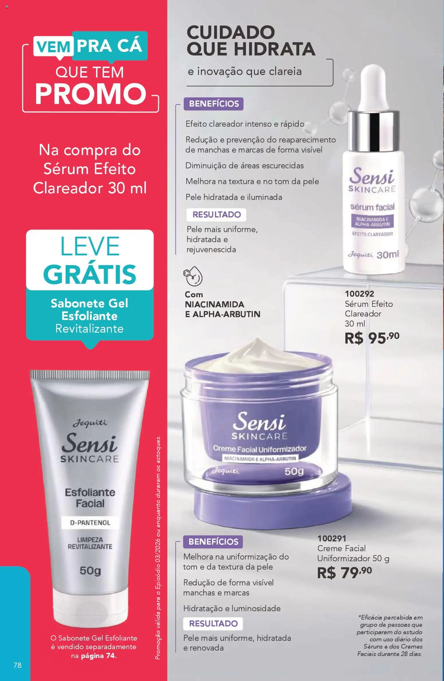 Jequiti Folheto - válido de 20.02.2026 | Página: 78 | Produtos: Sérum, Creme, Sabonete