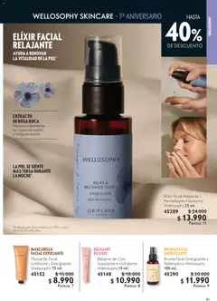 Oriflame catálogo válido desde el 25.10.2025 | Página: 91 | Productos: Bruma facial, Bálsamo, Suavizante, Mascarilla