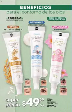 Nuevas ofertas de Fuller válidas en toda la República Mexicana desde el 23.07.2025. ¡Encuentra las mejores ofertas en Fuller campaña 8 2025! | Página: 128 | Productos: Contorno de ojos, Crema, Contorno, Arroz