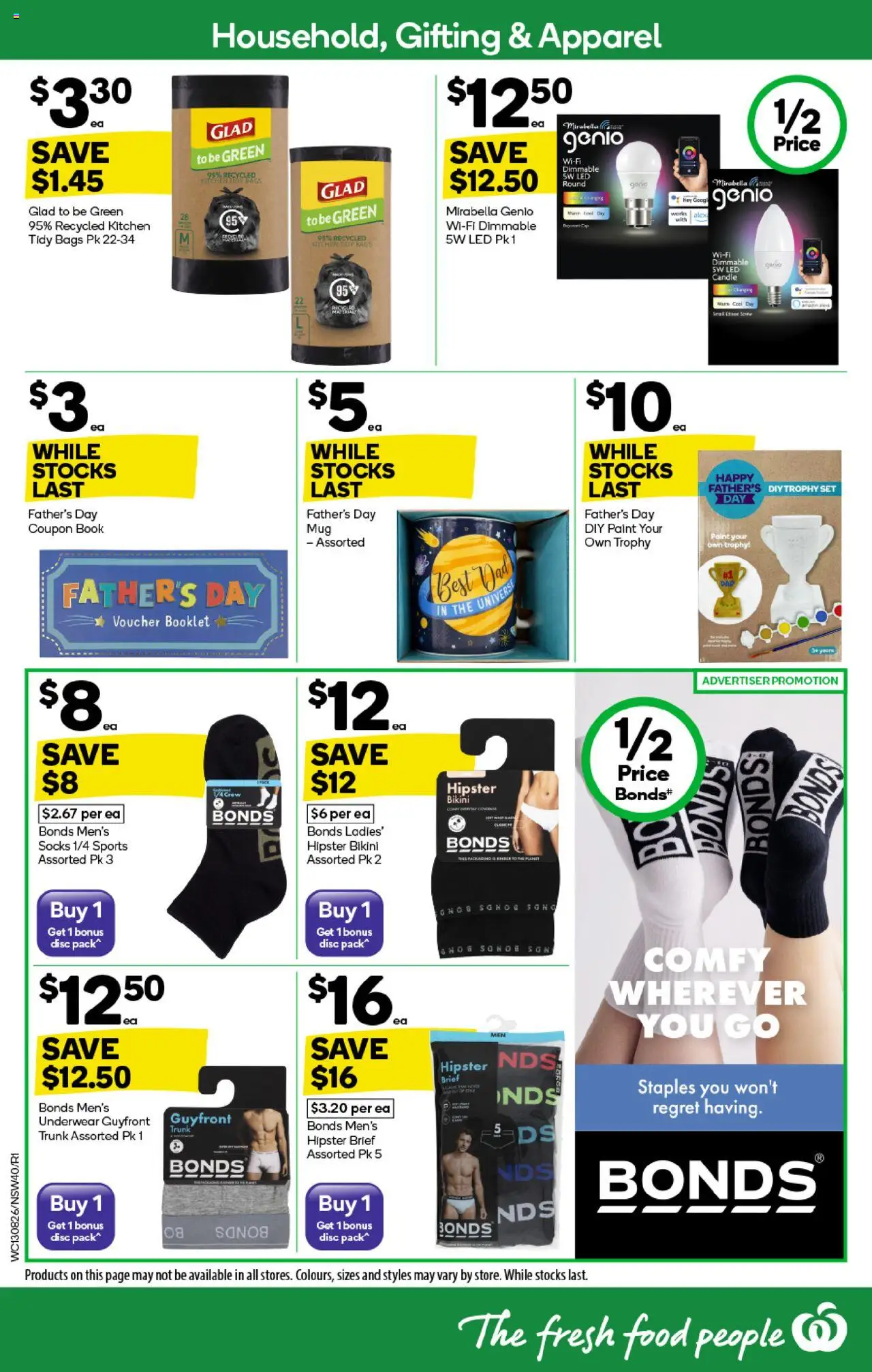 Woolworths catalogue - valid from 13.08.2025 | Page: 40 | Products: Bikini, Underwear, Socks, Candle