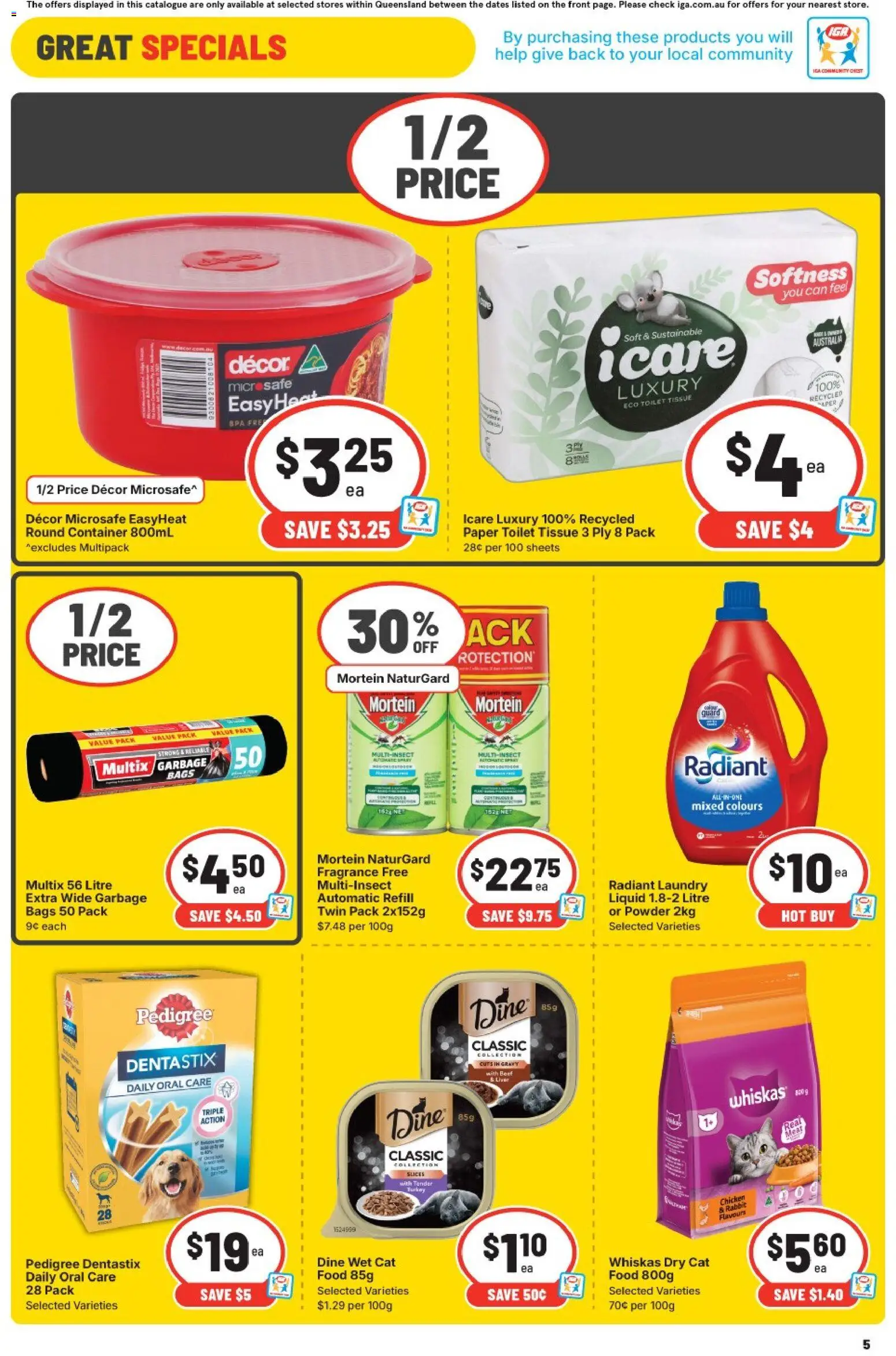 IGA catalogue - valid from 11.03.2026 | Page: 7 | Products: Toilet, Fragrance, Powder, Chicken