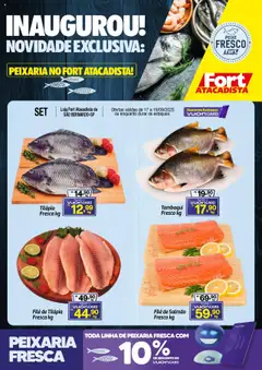 Fort Atacadista - Ofertas Peixaria - Pré-Visualização do folheto da loja Fort Atacadista, válido de 17.09.2025