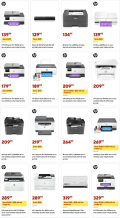 Preview of Staples weekly ads valid from 19.10.2025 | Page: 5 | Products: Ink, Printer, Scanner