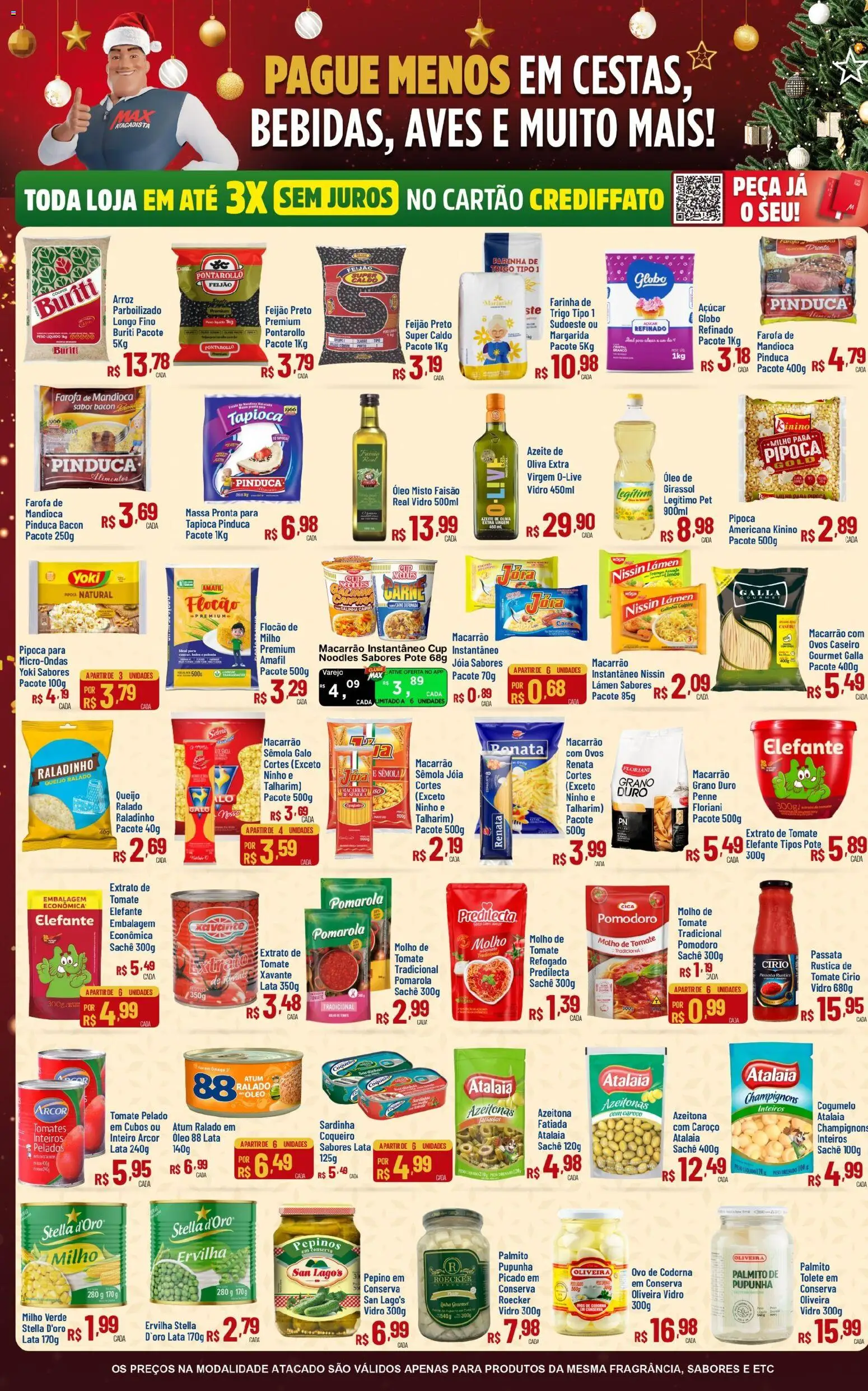 Max Atacadista Folheto - válido de 24.11.2025 | Página: 2 | Produtos: Pupunha, Ervilha, Óleo, Massa