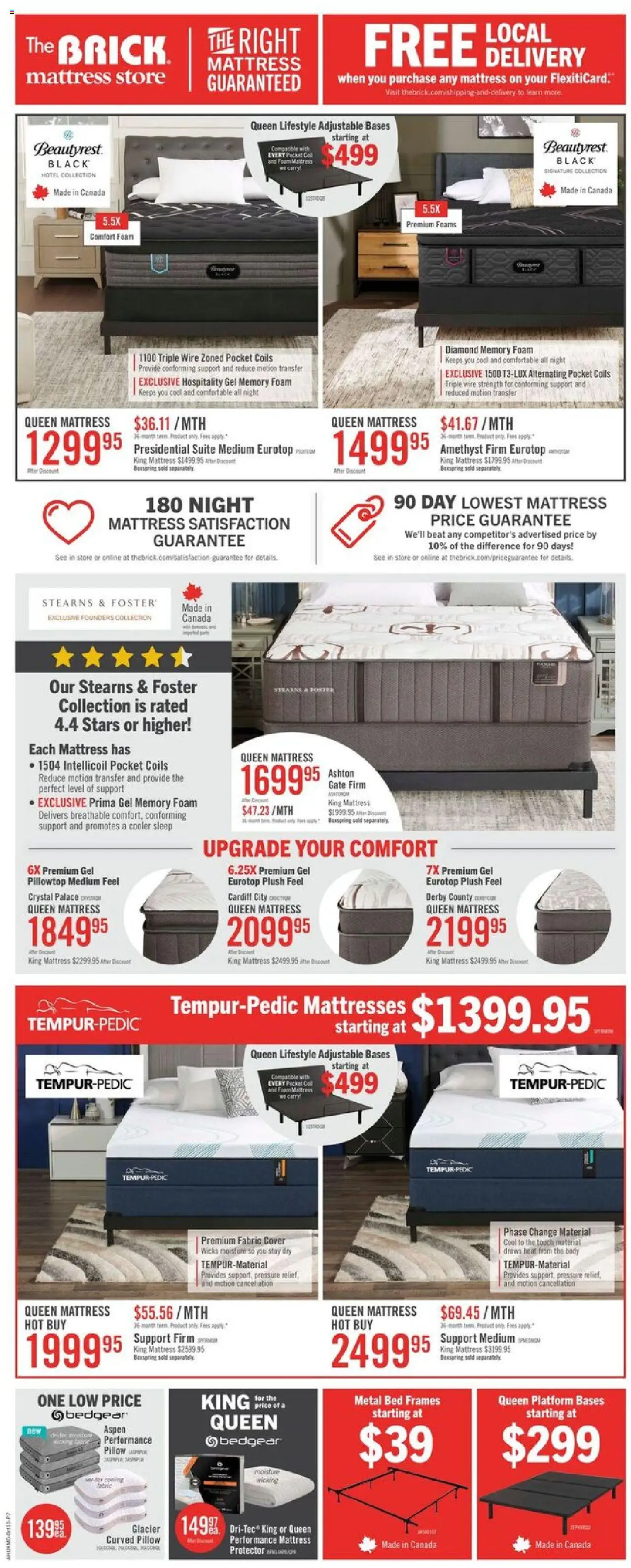 The Brick flyer valid from 10.10.2025 | Page: 14 | Products: Bed, Mattress, Pillow