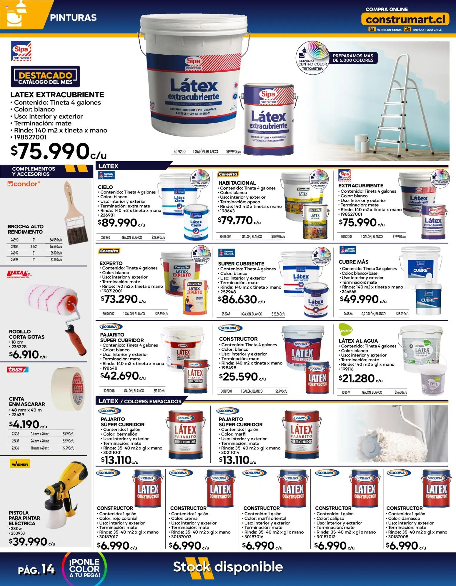 Construmart Ofertas │ válido desde el 01.03.2026 | Página: 14 | Productos: Cinta, Pintura, Rodillo, Crema
