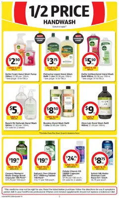Preview of Coles catalogue  - valid from 22.04.2026 | Page: 5 | Products: Milk, Oil, Honey, Hand wash