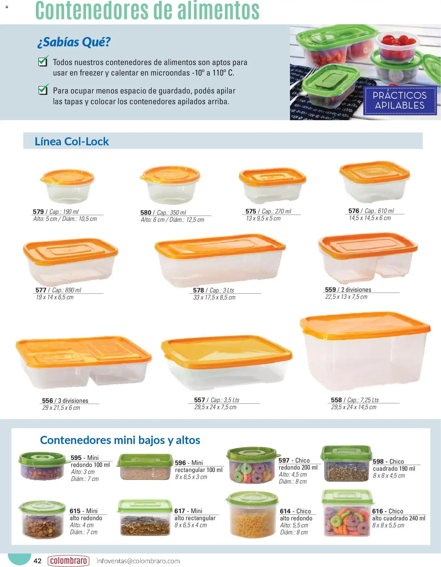 Colombraro catálogo │ válido desde el 26.01.2026 | Página: 42 | Productos: Microondas, Freezer