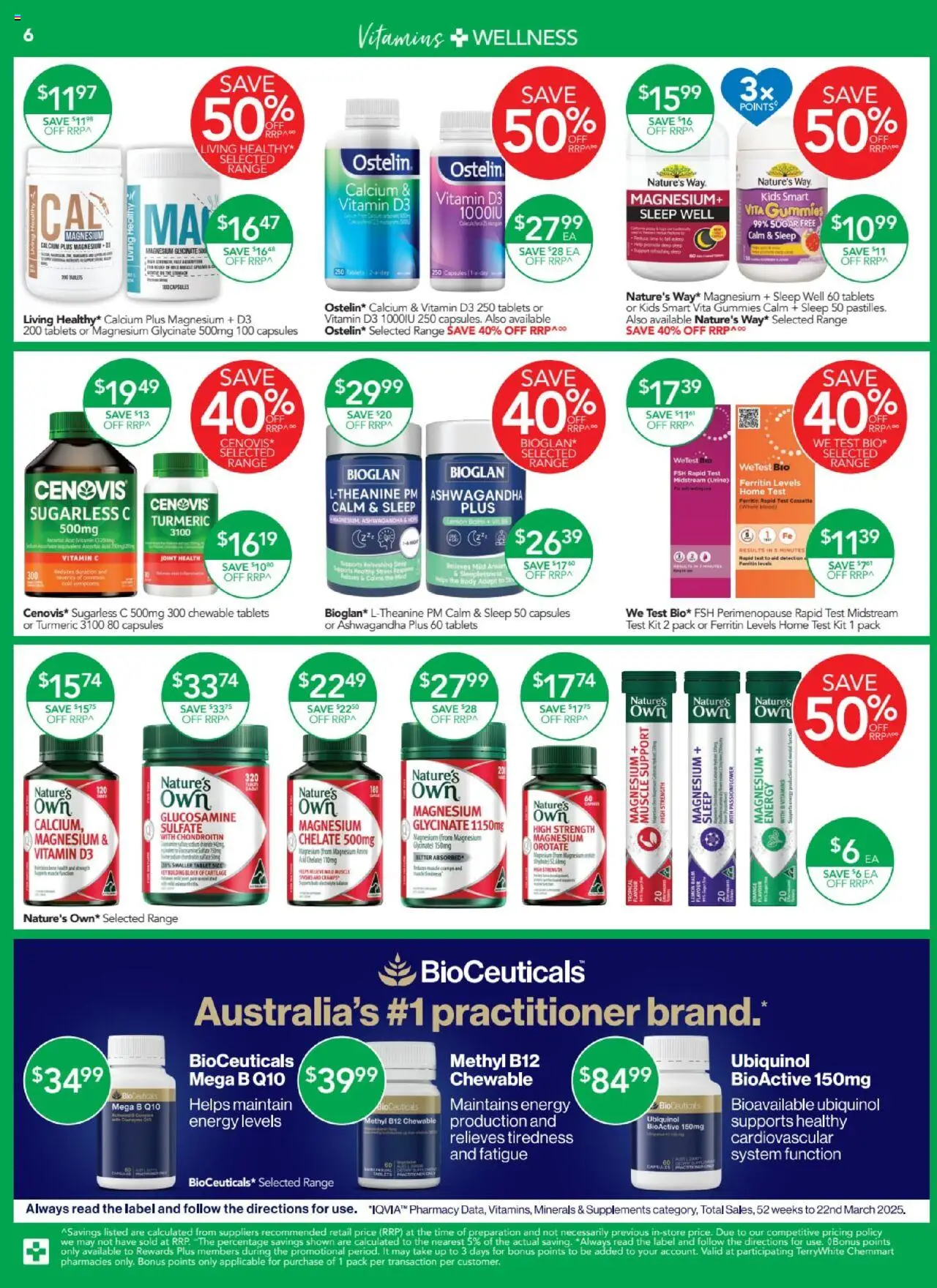 Terry White catalogue - valid from 02.10.2025 | Page: 6 | Products: Sugar, Tablet, Tablets, Vitamin