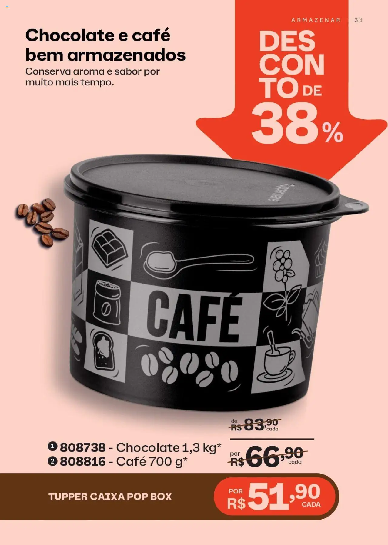 Tupperware Folheto - válido de 01.09.2025 | Página: 31 | Produtos: Caixa, Café, Chocolate
