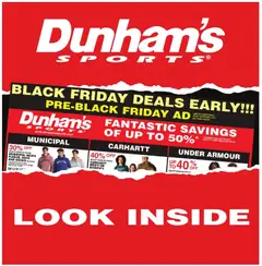 Preview of Dunham's Sports weekly ads valid from 22.11.2025