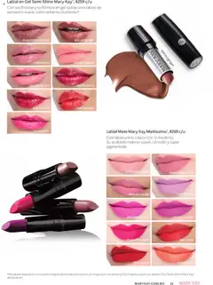 Nuevas ofertas de Mary Kay válidas en toda la República Mexicana desde el 01.09.2025. ¡Encuentra las mejores ofertas en Labial Mate Mary Kay Mattissimo, Este labial une lo clásico con lo moderno. Su acabado mate es suave, cómodo y súper pigmentado.! | Página: 31 | Productos: Radiante, Mate