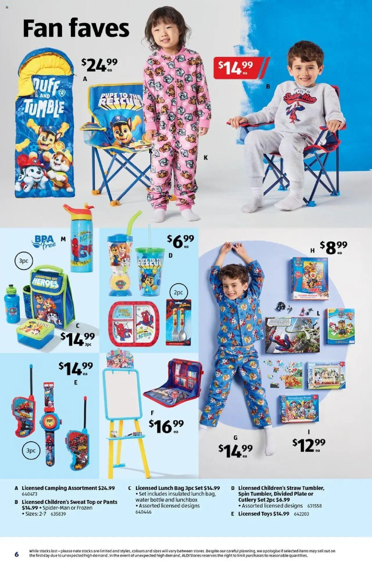 Aldi catalogue - valid from 25.06.2025 | Page: 6 | Products: Cutlery, Pants, Bag, Fan