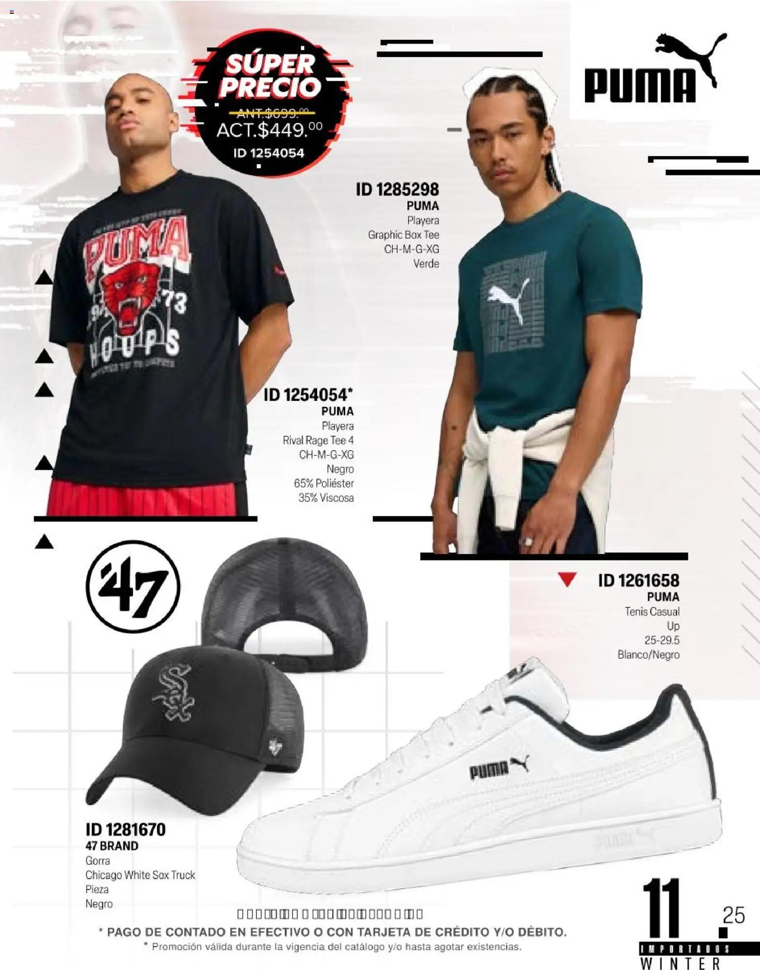 Nuevas ofertas de Price Shoes válidas en toda la República Mexicana desde el 11.11.2025. ¡Encuentra las mejores ofertas en Price Shoes catálogo Importados Winter 2025  ! | Página: 11 | Productos: Tenis, Gorra, Playera