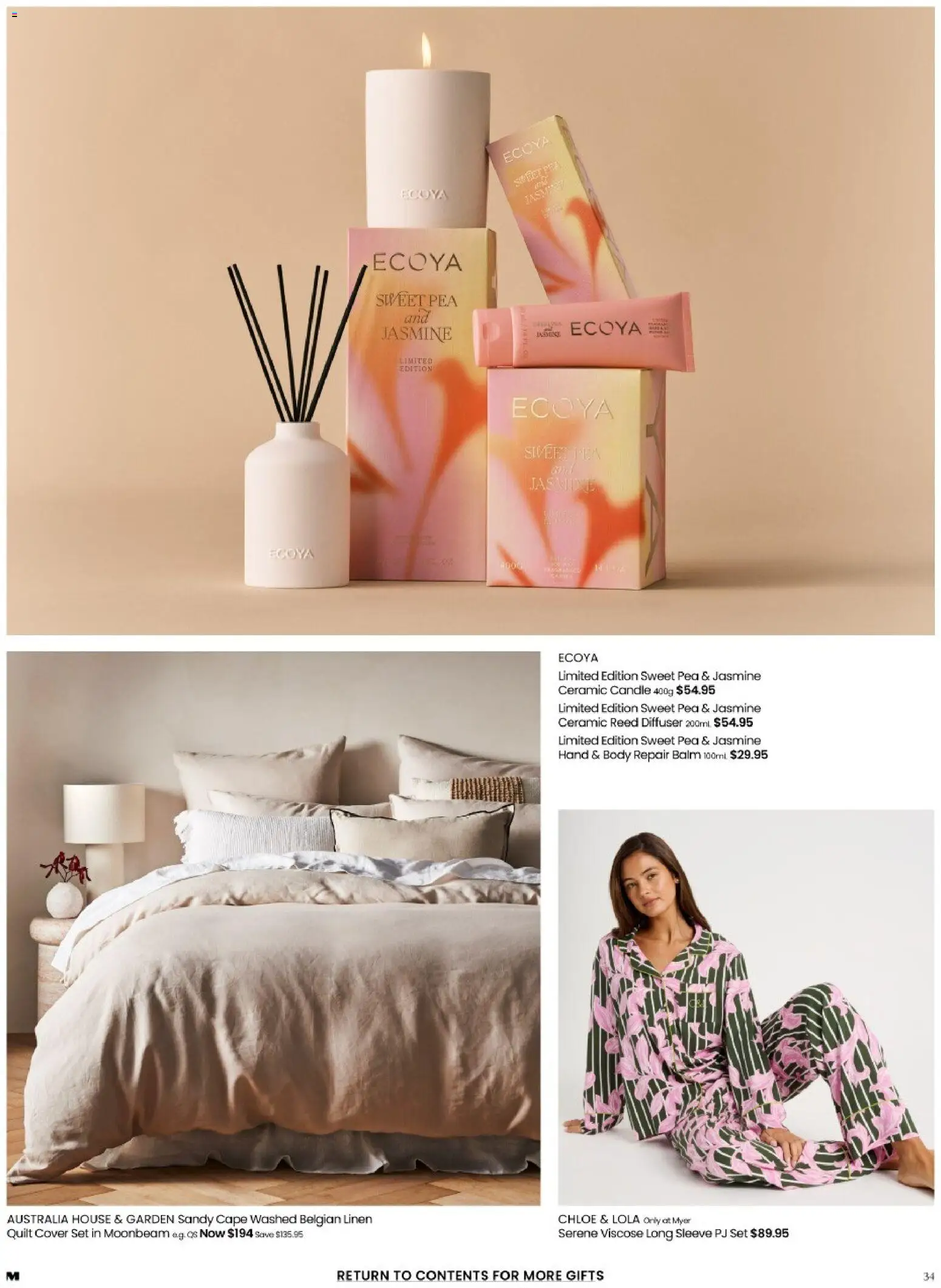 Myer catalogue - valid from 20.04.2026 | Page: 34 | Products: Linen, Long sleeve, Pea, Candle