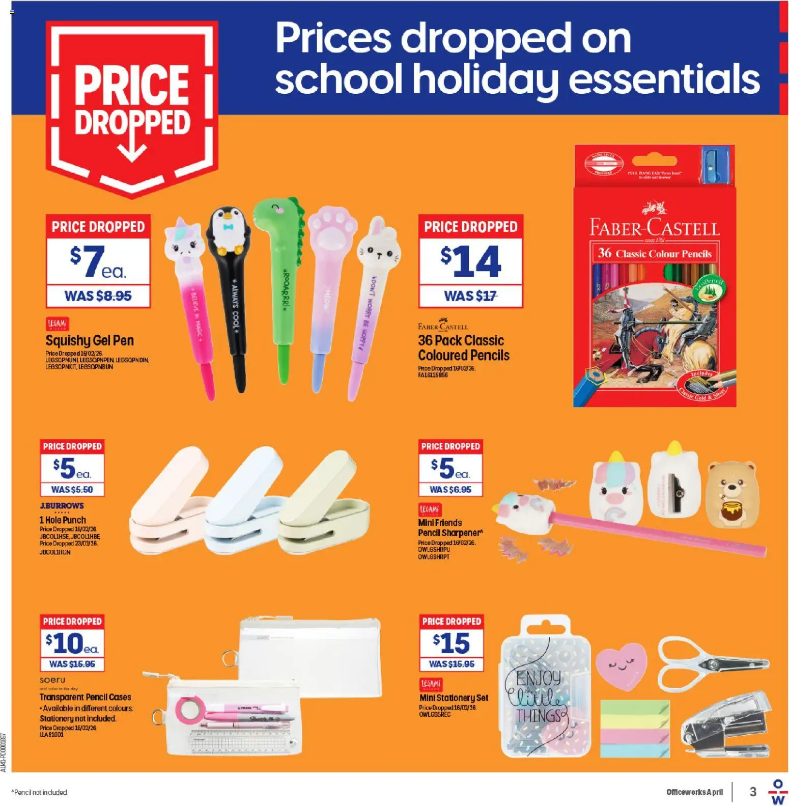 Officeworks catalogue - valid from 31.03.2026 | Page: 3 | Products: Pencil