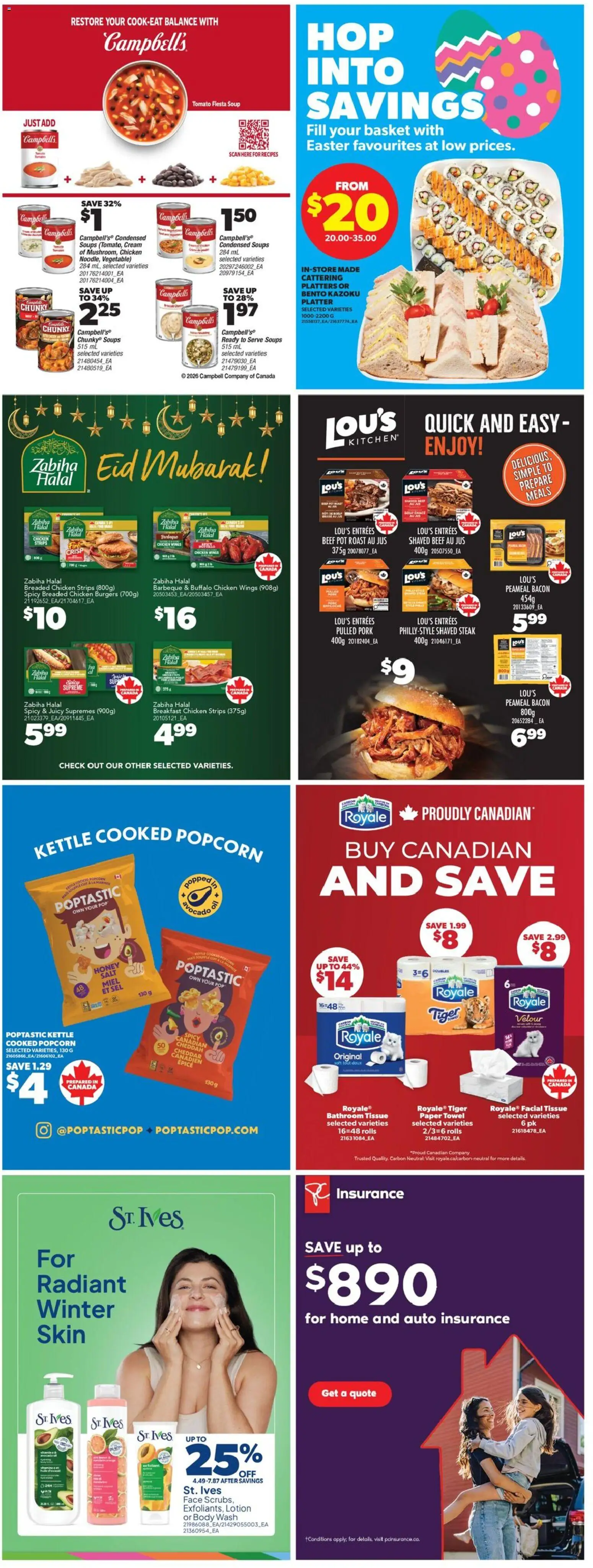 Real Canadian Superstore flyer valid from 19.03.2026 | Page: 39 | Products: Chicken wings, Body wash, Chicken, Pork
