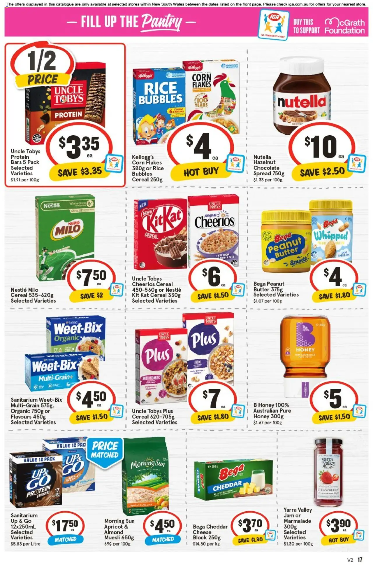 IGA catalogue - valid from 24.09.2025 | Page: 20 | Products: Butter, Chocolate, Honey, Nutella