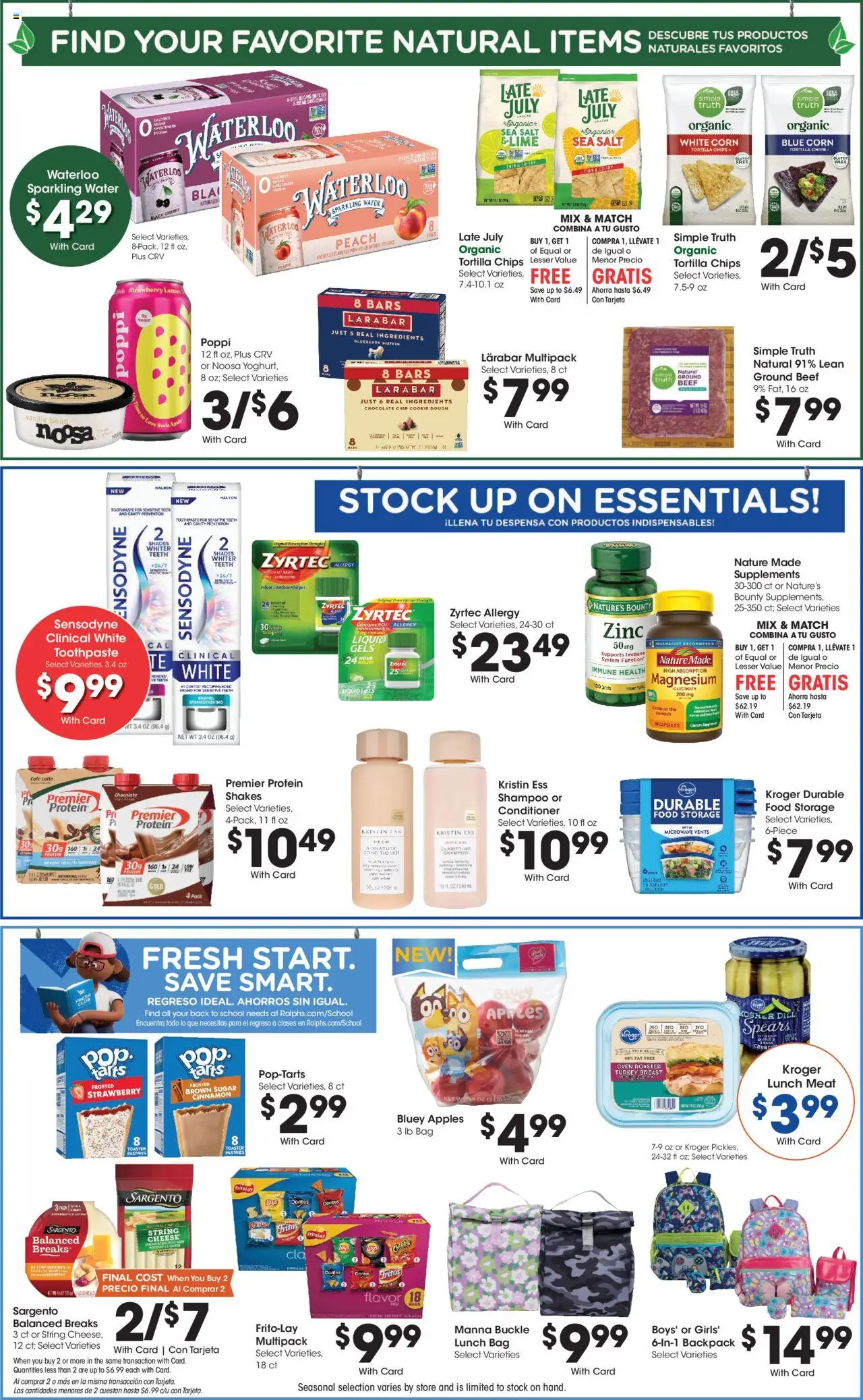 Ralphs Weekly Ad - valid from 13.08.2025 | Page: 6 | Products: Zinc, Toothpaste, Salt, Peach