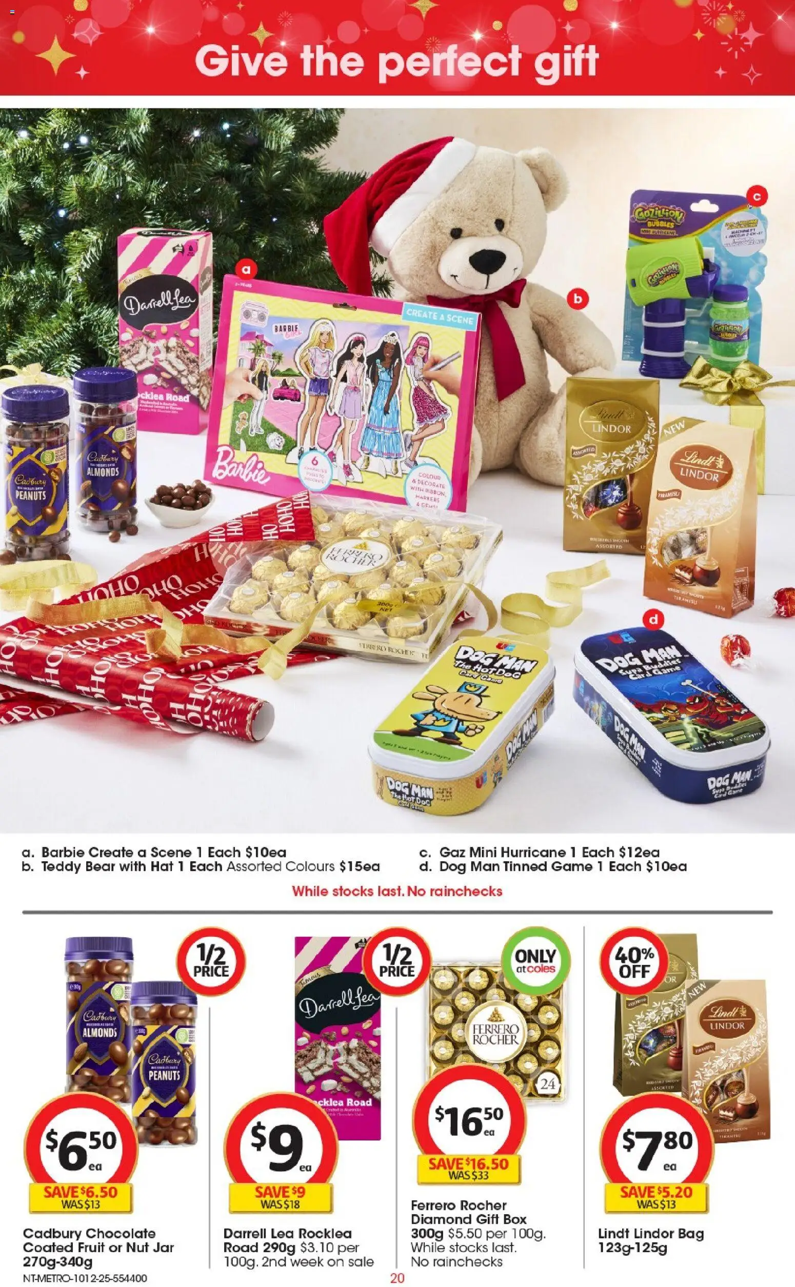 Coles catalogue - valid from 10.12.2025 | Page: 21 | Products: Chocolate, Peanuts, Hat, Bag