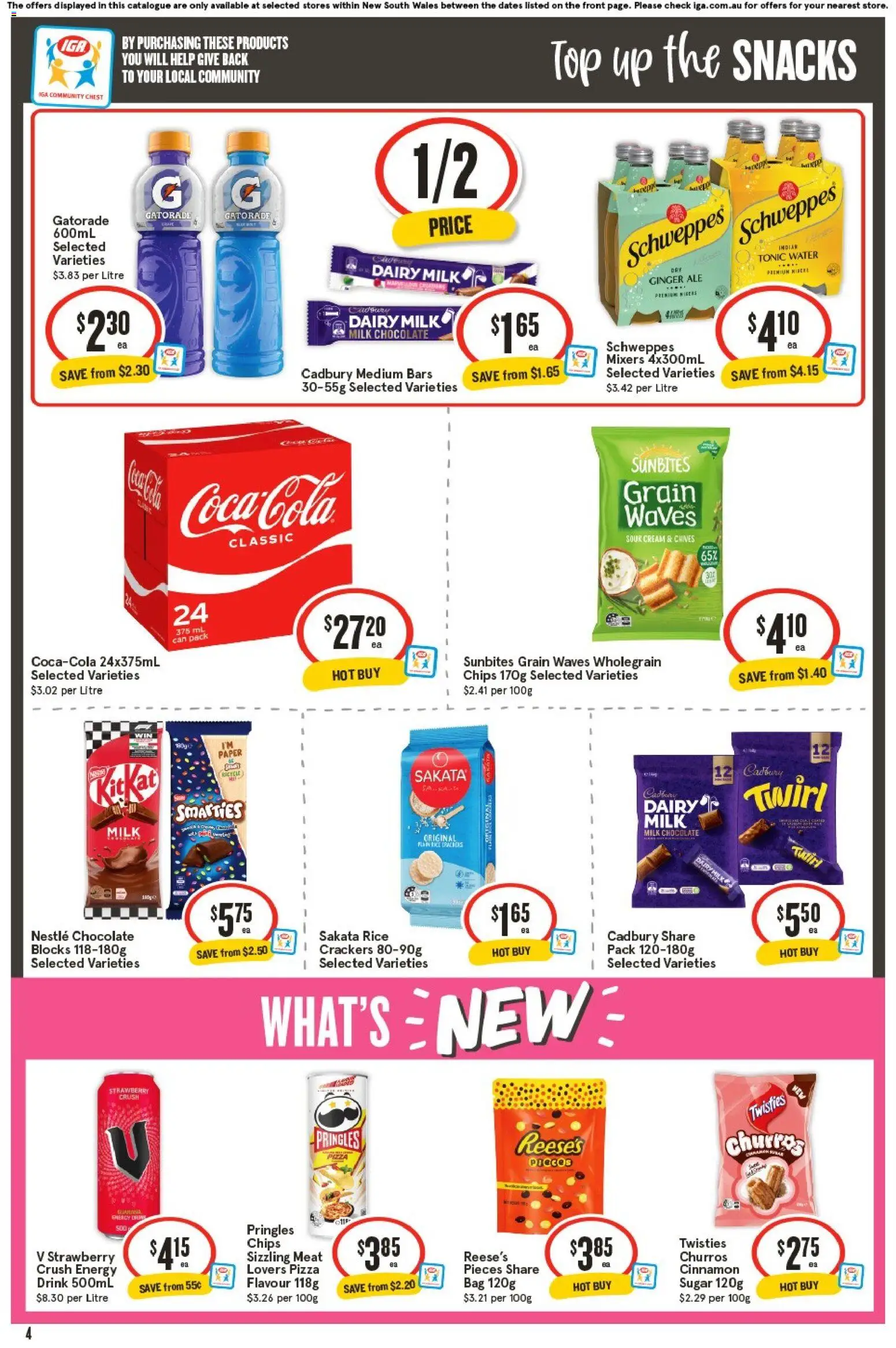 IGA catalogue - valid from 04.02.2026 | Page: 4 | Products: Ginger, Pizza, Cream, Bag