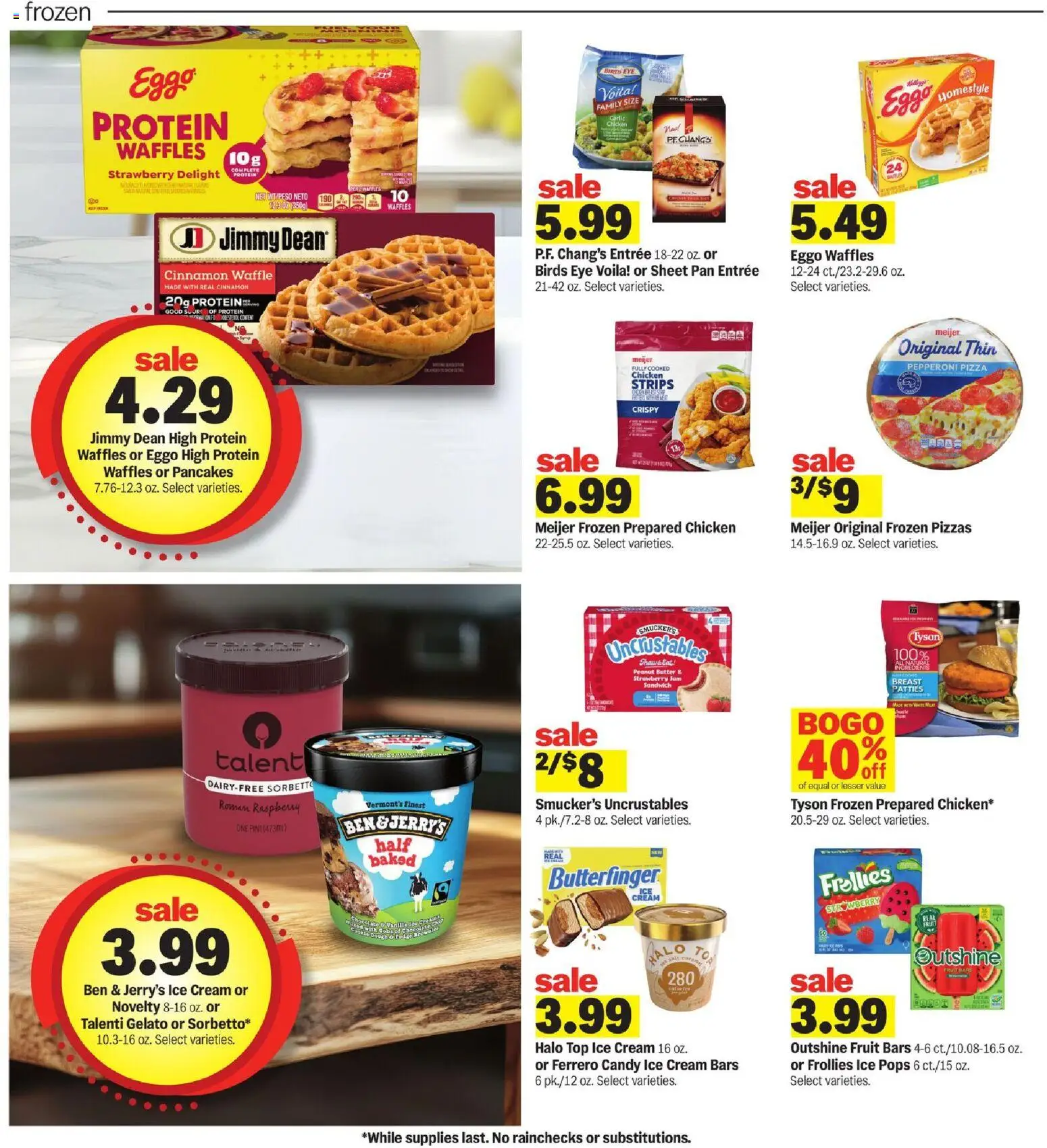 Meijer Weekly Ad - valid from 08.04.2026 | Page: 9 | Products: Pan, Butter, Pizza, Raspberry