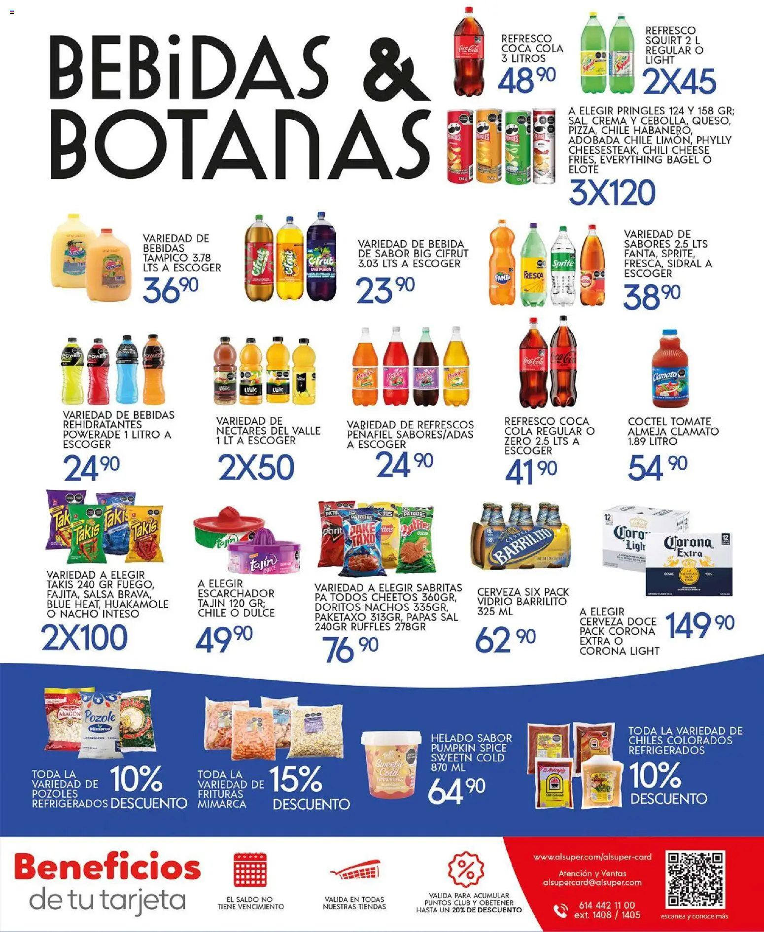 Nuevas ofertas de Alsuper válidas en toda la República Mexicana desde el 31.10.2025. ¡Encuentra las mejores ofertas en Alsuper folleto Laguna! | Página: 7 | Productos: Refresco, Sal, Uva, Helado