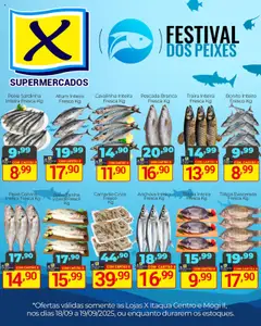 X Supermercados - Ofertas Festival dos Peixes - Pré-Visualização do folheto da loja X Supermercados, válido de 18.09.2025