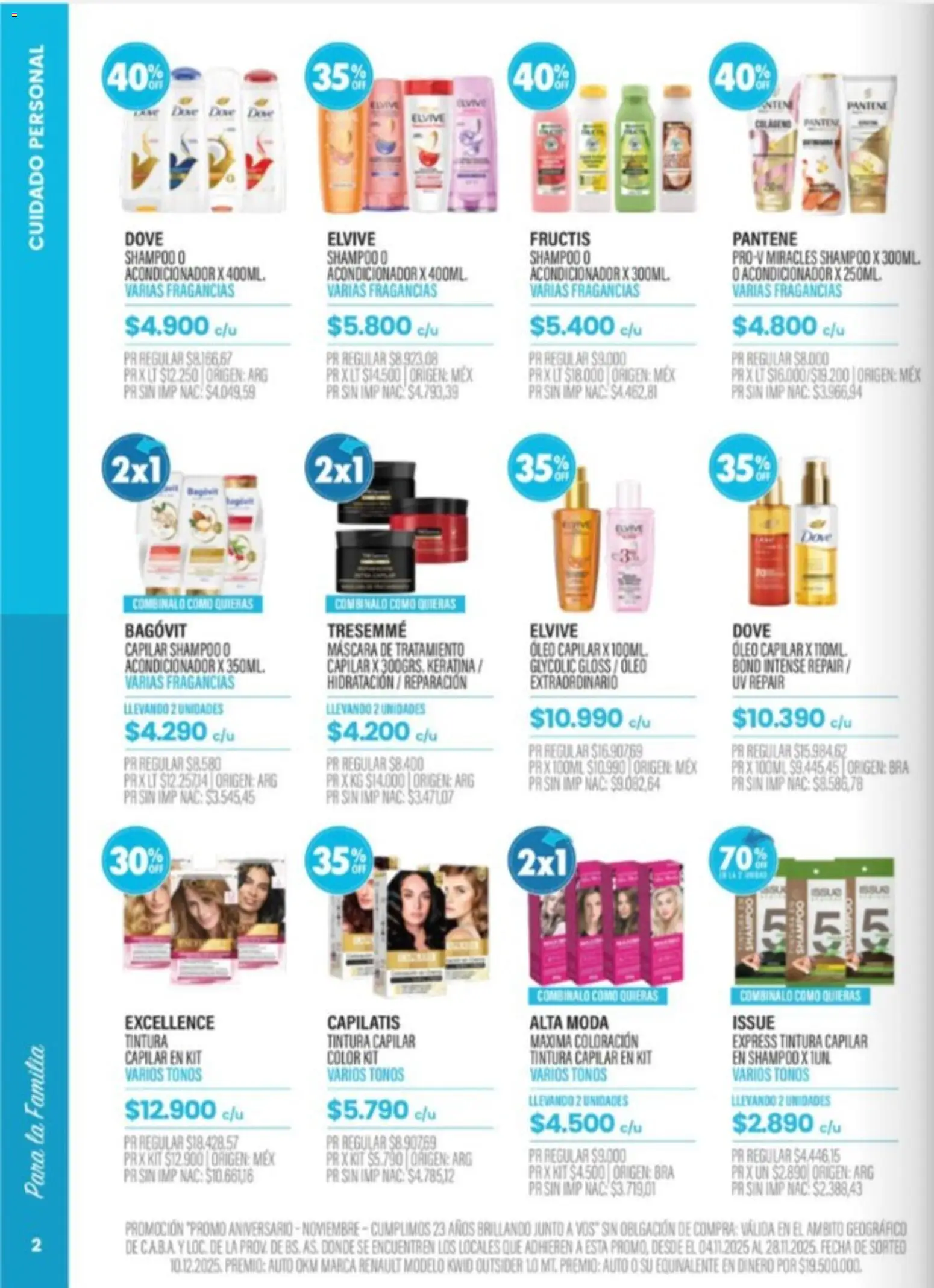 Pigmento catálogo │ válido desde el 18.11.2025 | Página: 2 | Productos: Máscara, Shampoo, Tintura, Acondicionador