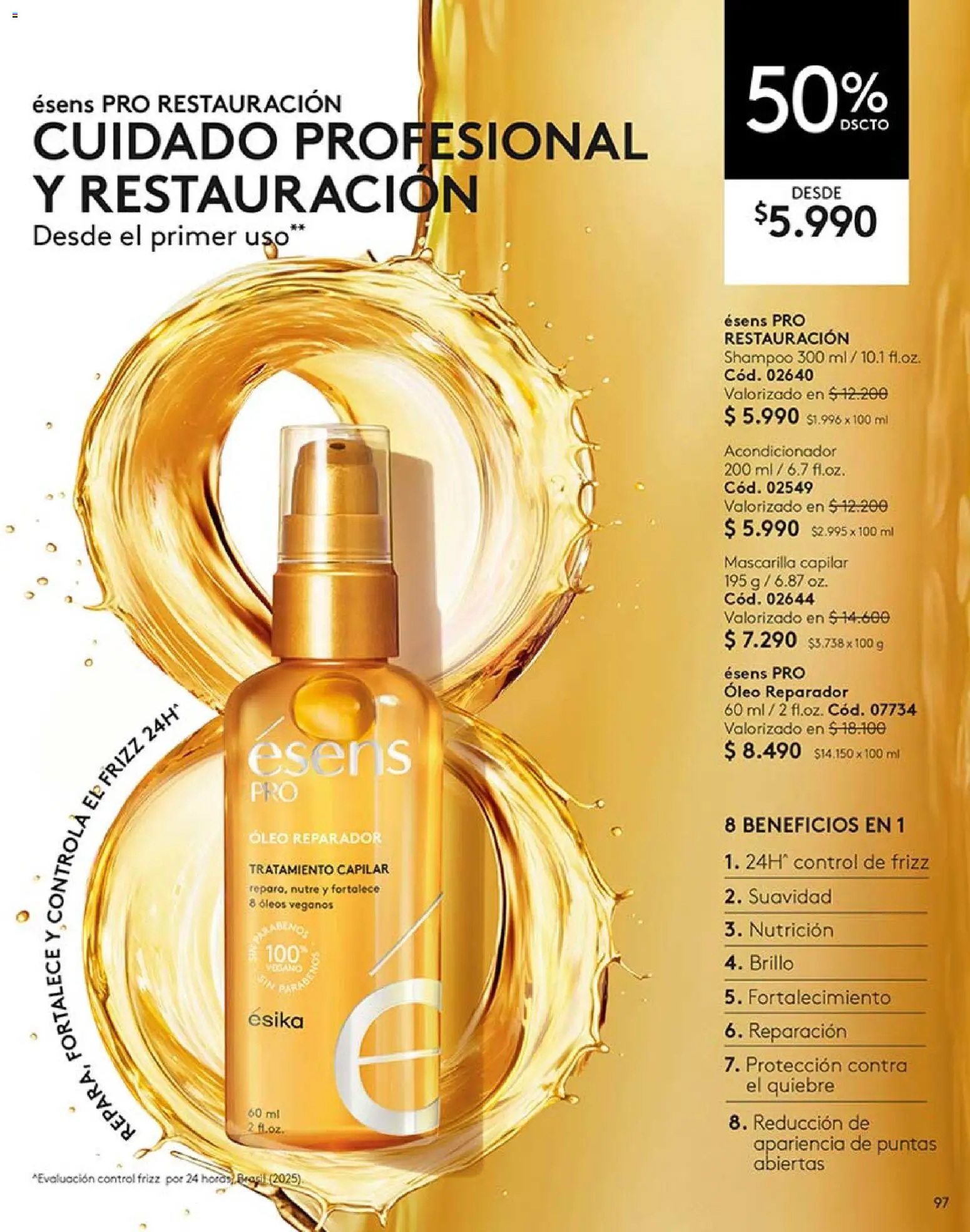 Catálogo Ésika Campaña x │ válido desde el 30.04.2026 | Página: 97 | Productos: Brillo, Acondicionador, Mascarilla, Shampoo