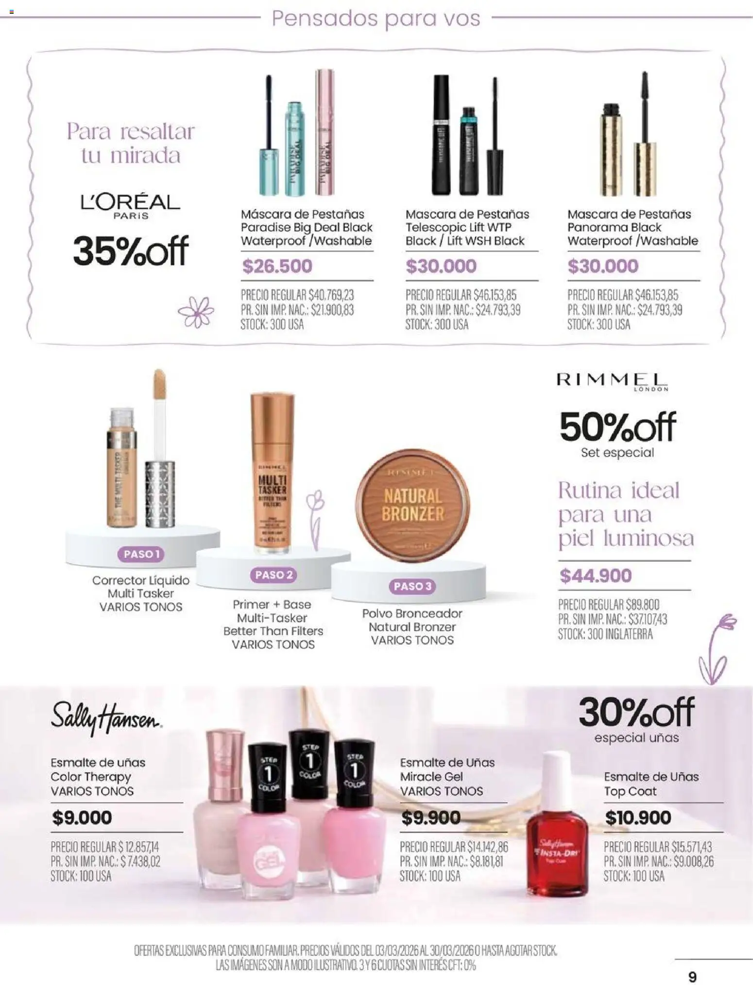 Pigmento catálogo │ válido desde el 03.03.2026 | Página: 9 | Productos: Top, Polvo, Bronceador, Esmalte de uñas