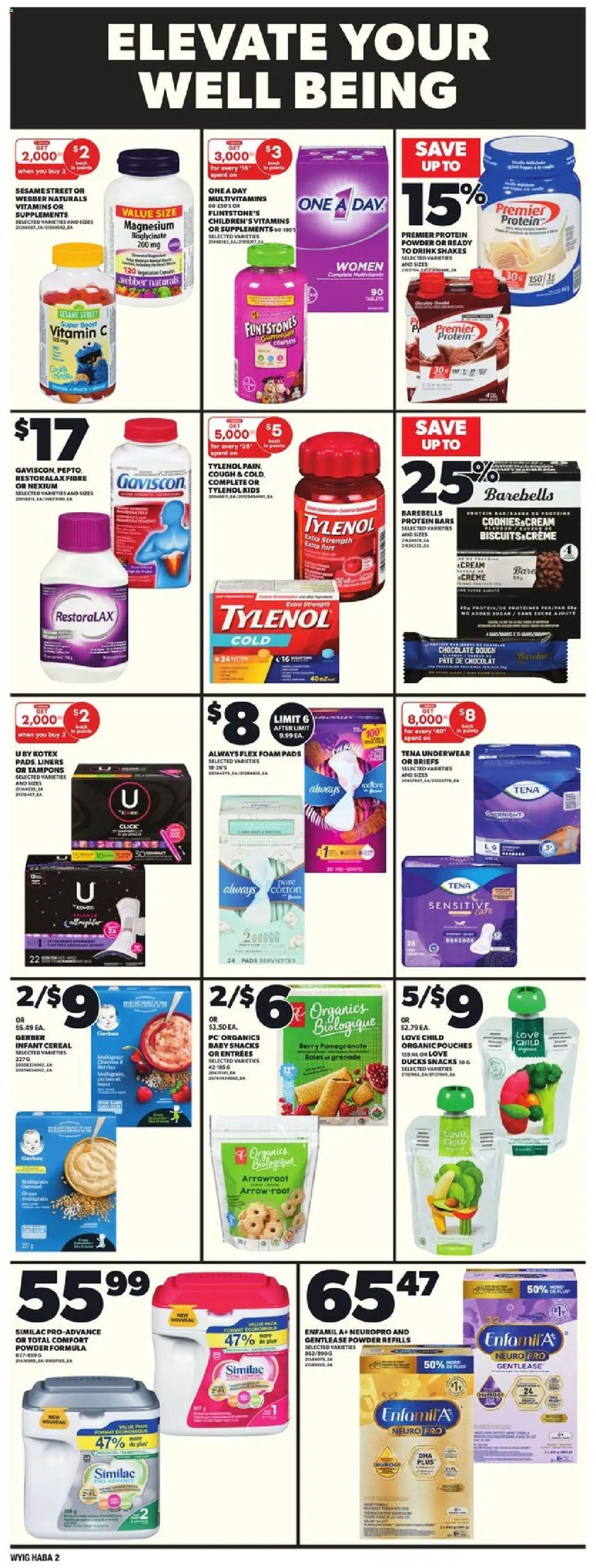 Independent Grocer flyer valid from 14.08.2025 | Page: 15 | Products: Cream, Powder, Underwear, Briefs