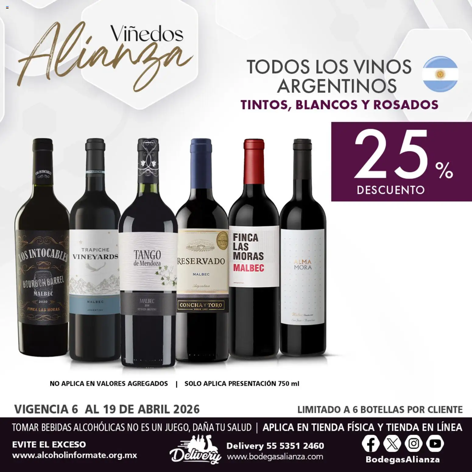 Nuevas ofertas de Bodegas Alianza válidas en toda la República Mexicana desde el 06.04.2026. ¡Encuentra las mejores ofertas en Bodegas Alianza catálogo Viñedos Alianza! | Página: 2