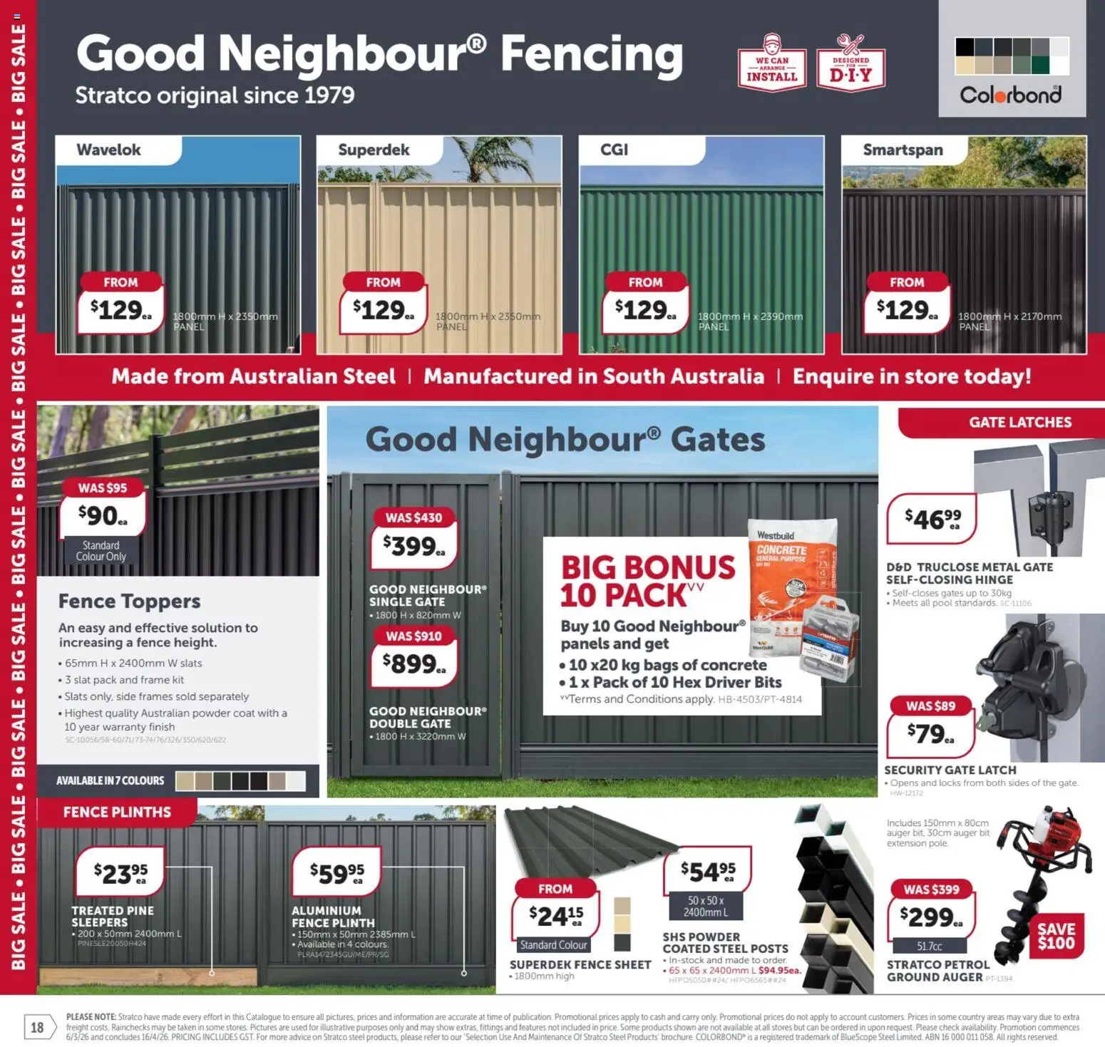 Stratco catalogue - valid from 06.03.2026 | Page: 18 | Products: Fence, Gate, Powder, Coat