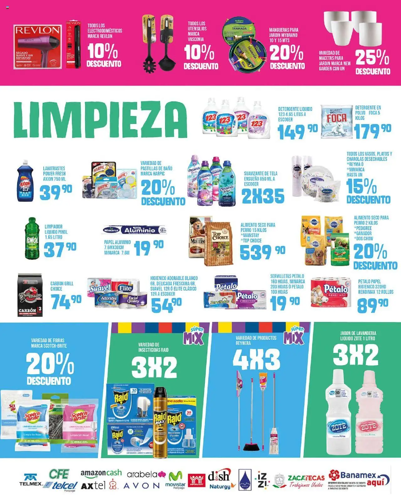 Nuevas ofertas de Alsuper válidas en toda la República Mexicana desde el 06.06.2025. ¡Encuentra las mejores ofertas en Alsuper folleto - Zacatecas! | Página: 5 | Productos: Limpiador, Repelente, Papel higiénico, Jabón