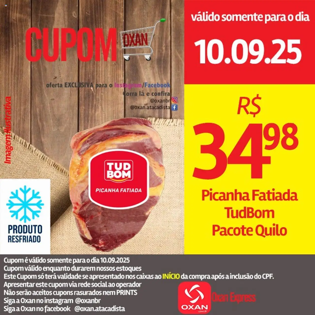 Oxan Atacadista Folheto - válido de 10.09.2025 | Página: 4 | Produtos: Picanha