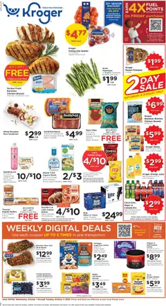Preview of Kroger weekly ads valid from 01.10.2025