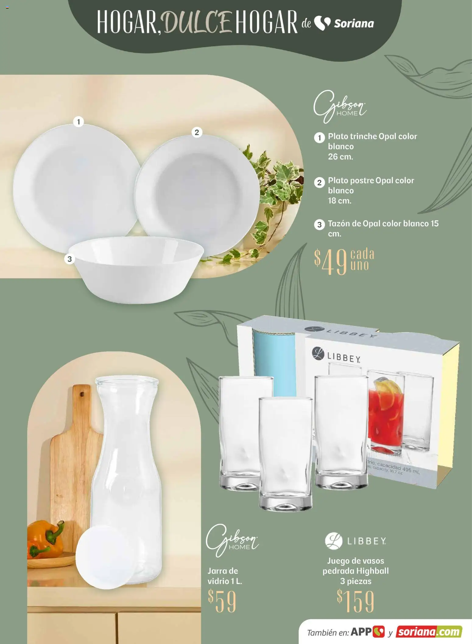 Nuevas ofertas de Soriana válidas en toda la República Mexicana desde el 15.04.2026. ¡Encuentra las mejores ofertas en Soriana Hogar Dulce Hogar Híper Nacional! | Página: 7 | Productos: Juego, Vasos, Jarra