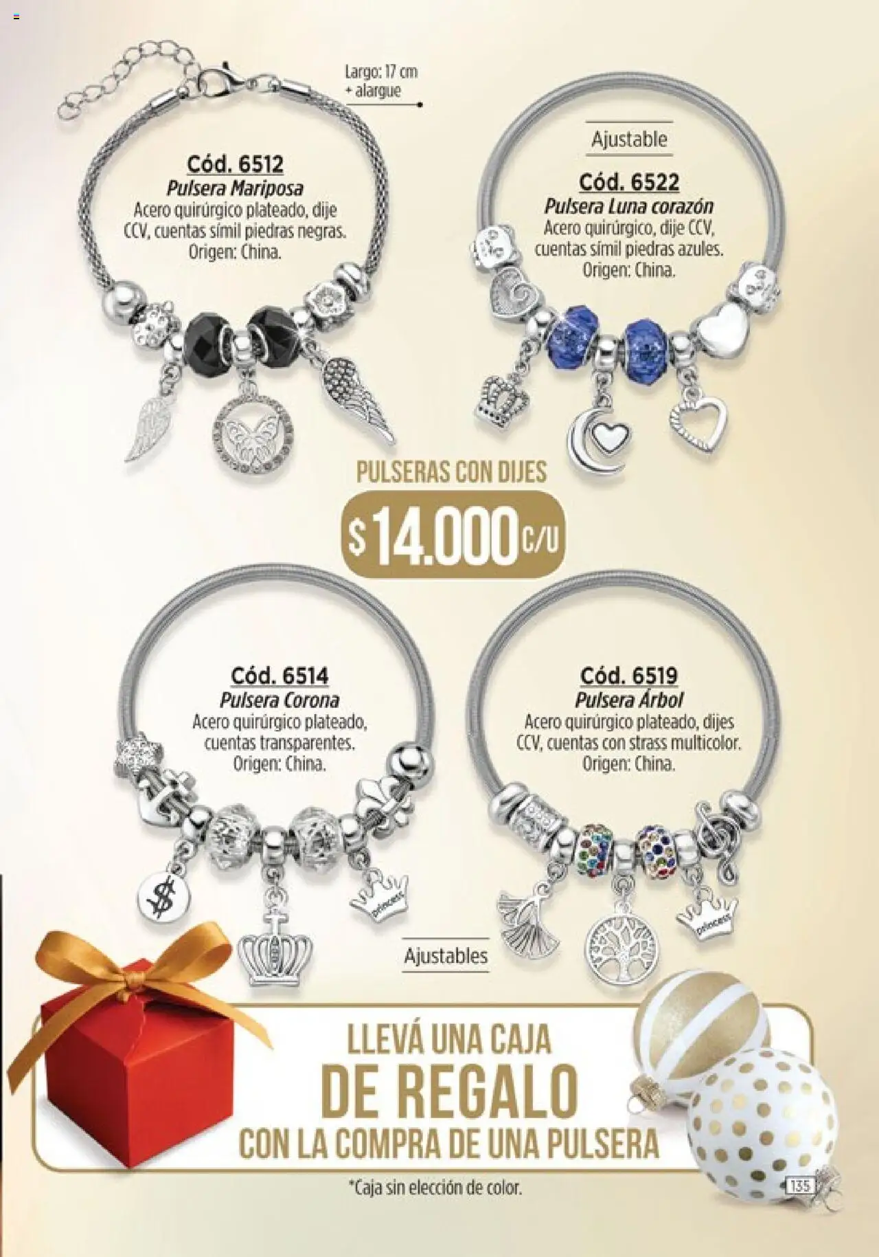 Catálogo Amodil Campaña 17/2025 │ válido desde el 14.10.2025 | Página: 135 | Productos: Pulsera, Dije, Caja, Alargue