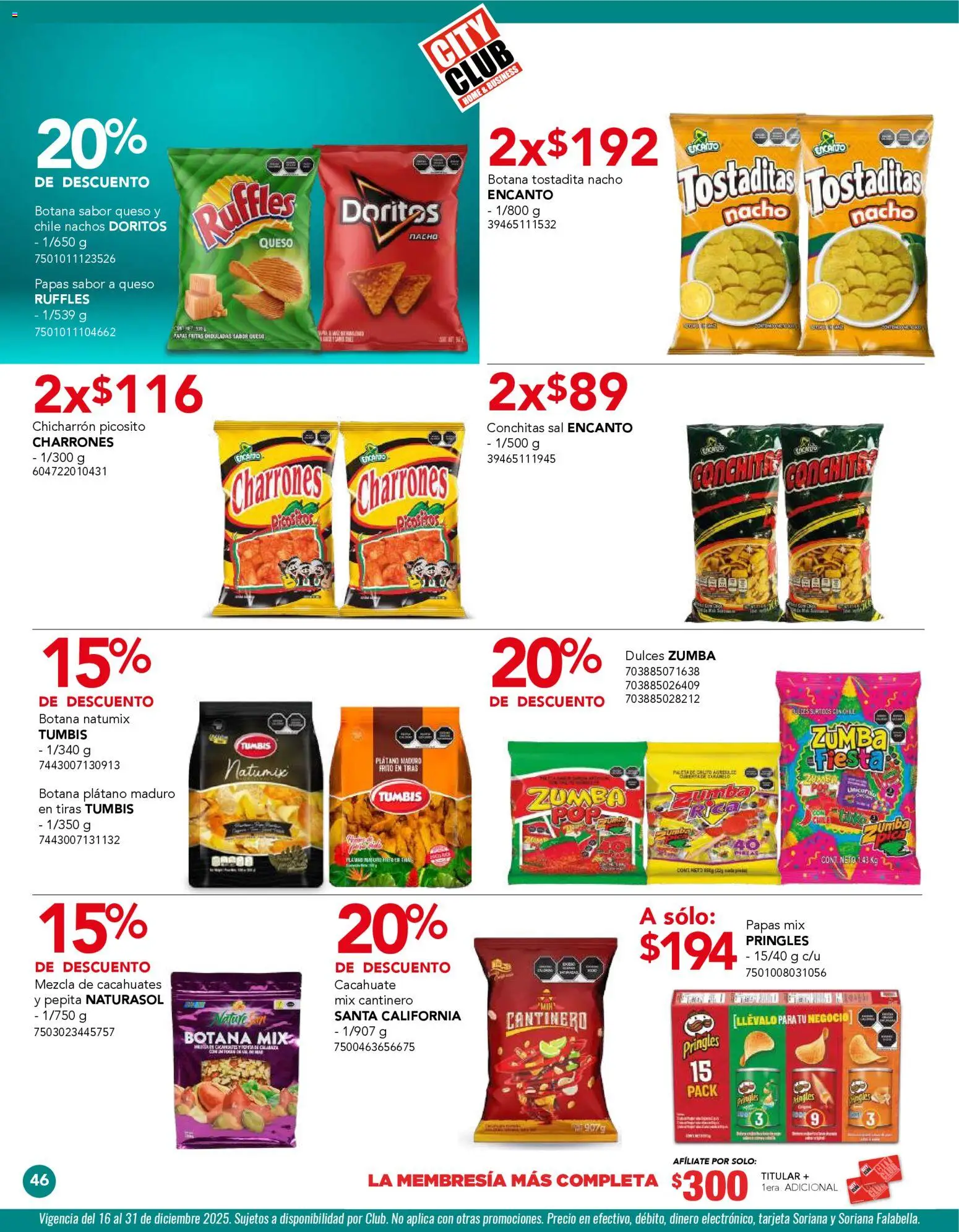 Nuevas ofertas de City Club válidas en toda la República Mexicana desde el 01.12.2025. ¡Encuentra las mejores ofertas en City Club catálogo! | Página: 46