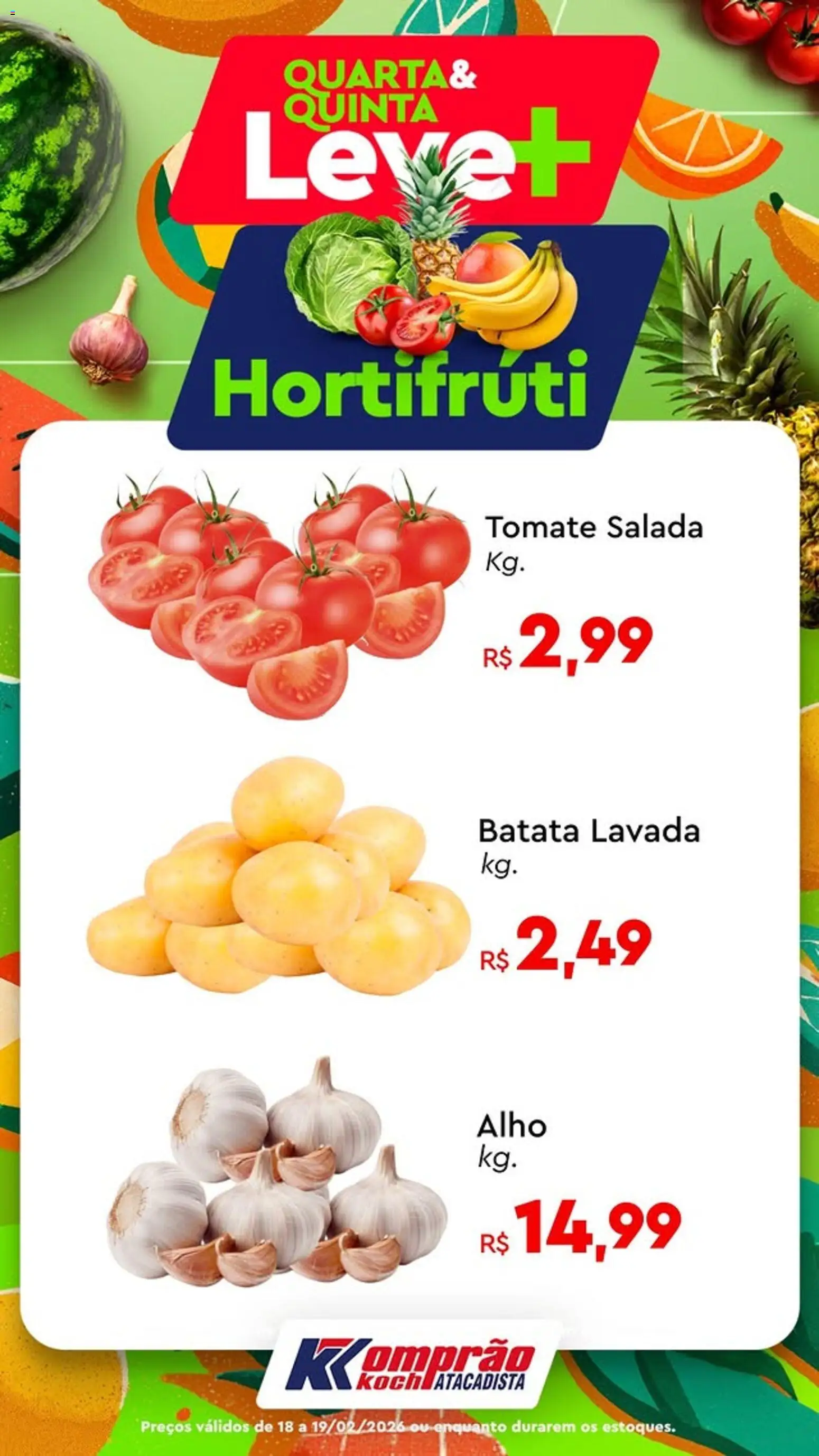Komprao Atacadista Folheto - válido de 18.02.2026 | Página: 3 | Produtos: Alho, Salada, Batata