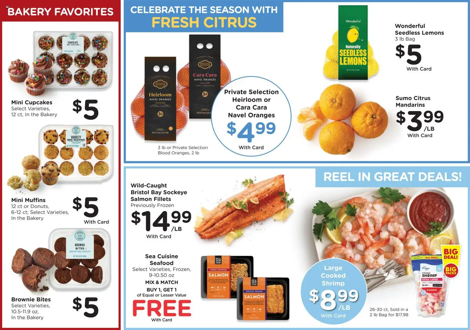 QFC Weekly Ad - OR - valid from 07.01.2026 | Page: 10 | Products: Bakery, Mandarins, Oranges, Brownie Bites