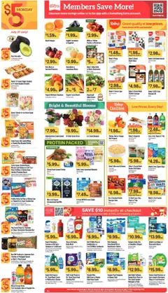 Raley's Weekly Ad - valid from 16.07.2025 | Page: 4 | Products: Pineapple, Pads, Tampons, Cucumbers