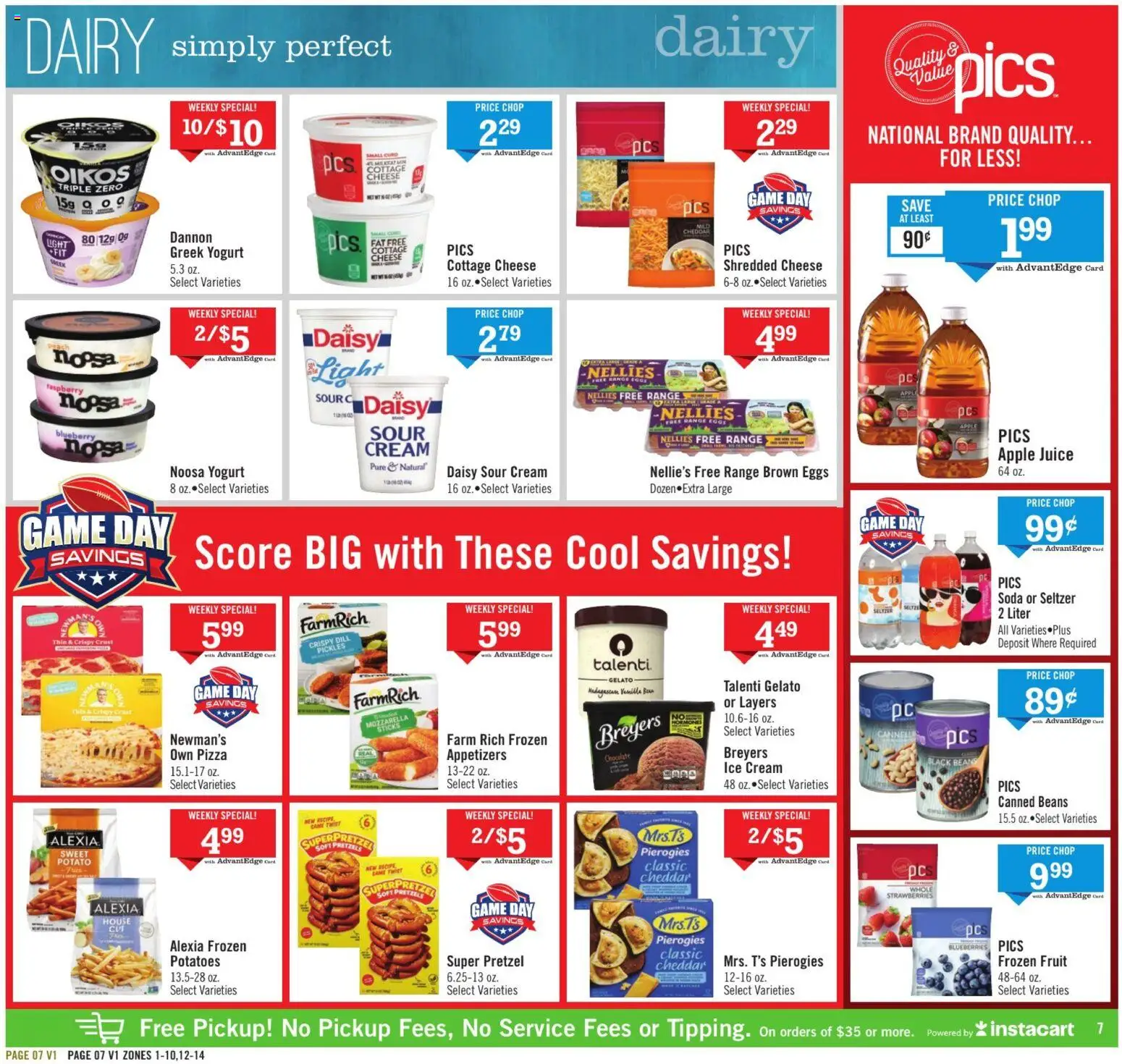 Price Chopper Weekly Ad - valid from 11.01.2026 | Page: 7 | Products: Yogurt, Strawberries, Blueberries, Raspberry