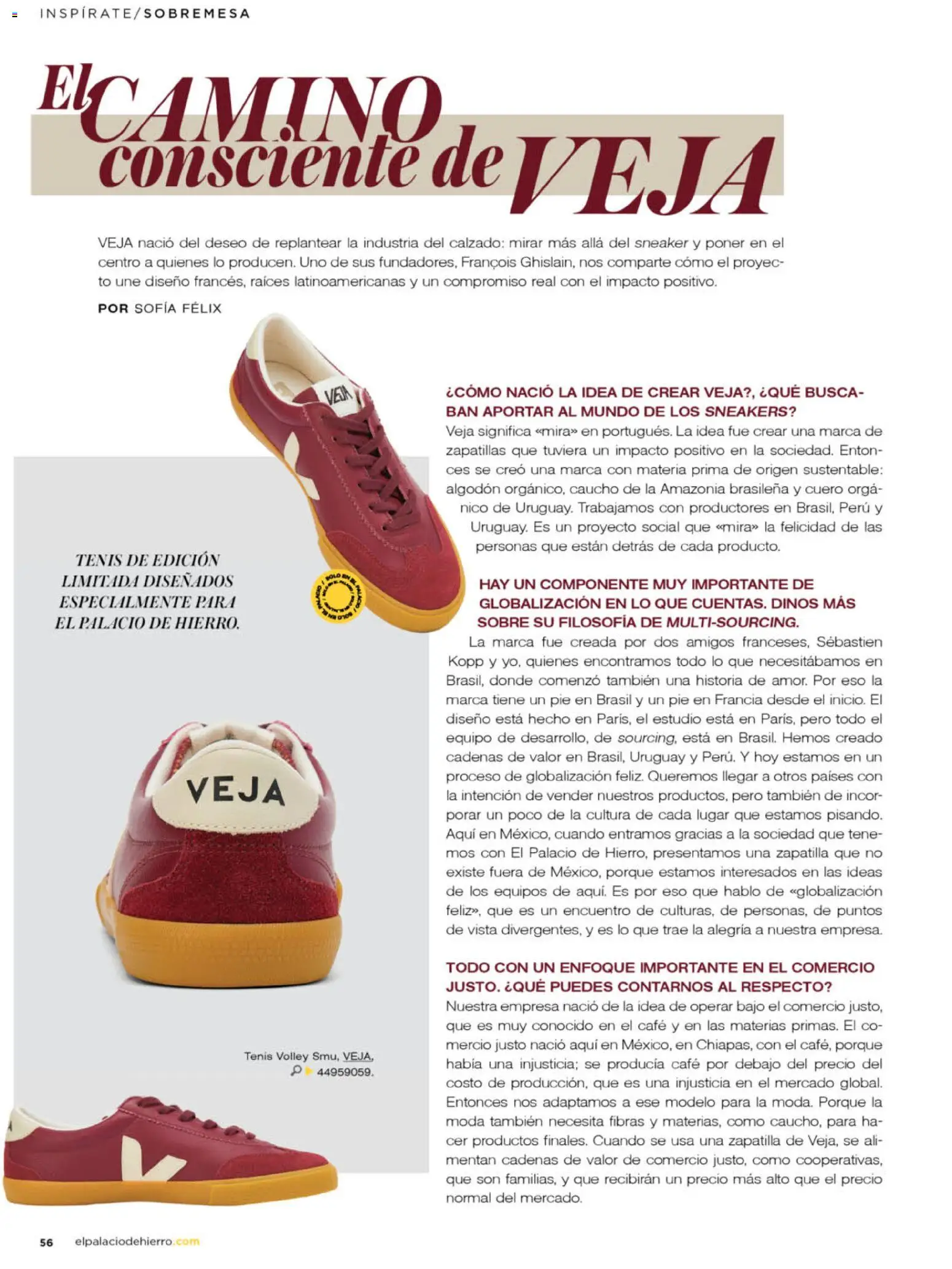 Nuevas ofertas de Palacio De Hierro válidas en toda la República Mexicana desde el 01.03.2026. ¡Encuentra las mejores ofertas en Palacio De Hierro catálogo! | Página: 58 | Productos: Tenis, Algodón, Zapatillas, Sobre