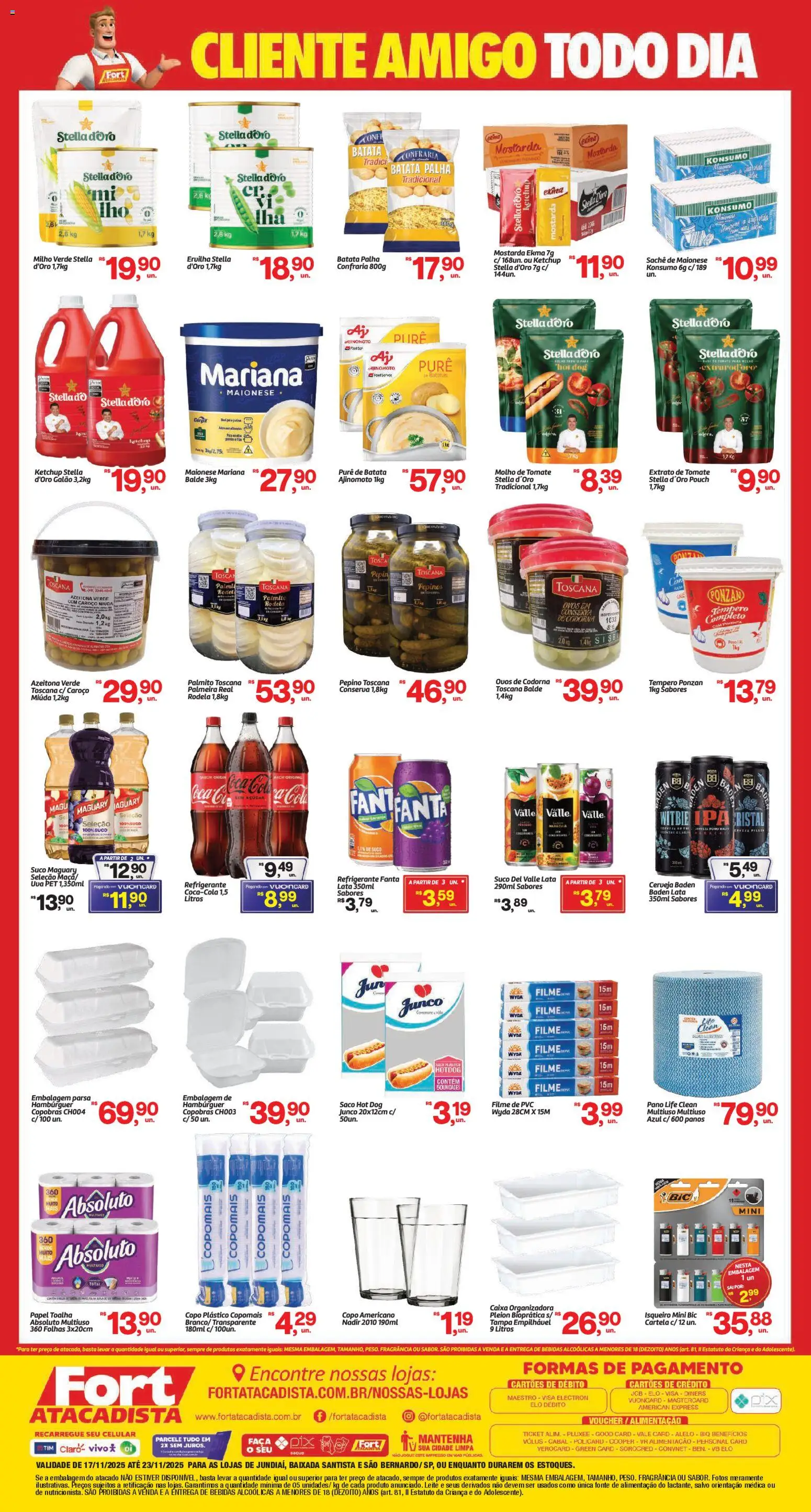 Fort Atacadista Folheto - válido de 17.11.2025 | Página: 2 | Produtos: Celular, Fanta, Caixa, Leite