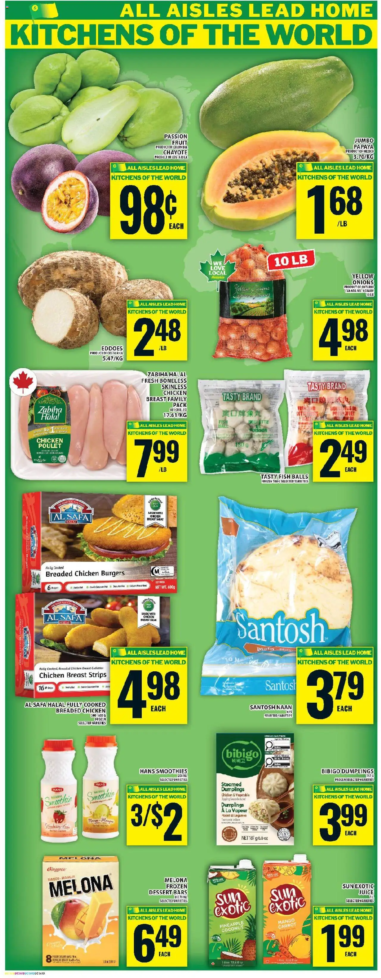 Food Basics flyer valid from 11.09.2025 | Page: 18 | Products: Fish, Pineapple, Carrot, Chicken