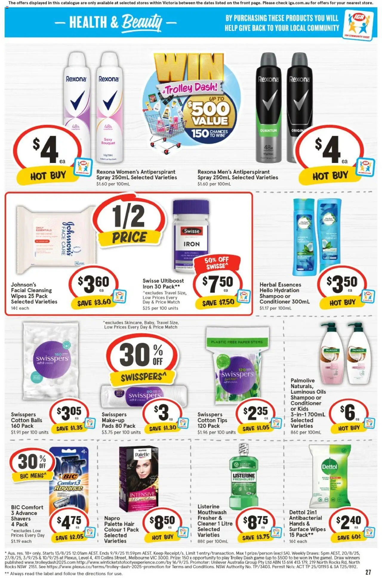 IGA catalogue - valid from 13.08.2025 | Page: 26 | Products: Household, Shampoo, Batteries, Vitamin